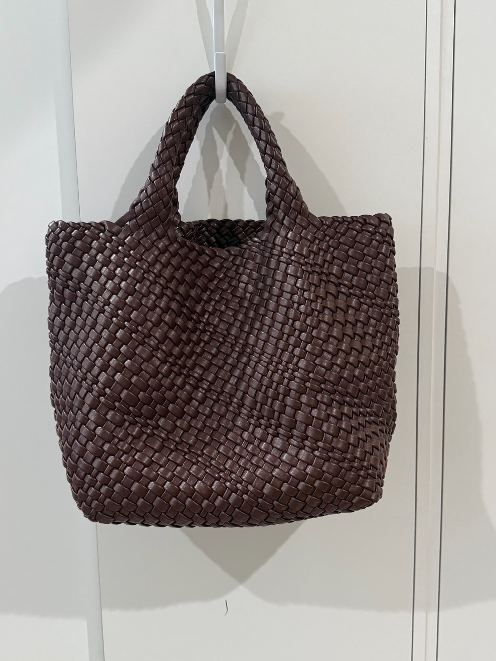 Amazon Woven Tote Bag - Dark Brown